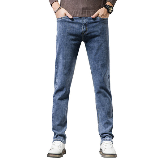 Pantalones Casuales Slim Stretch de Corte Recto para Hombre - Image 3