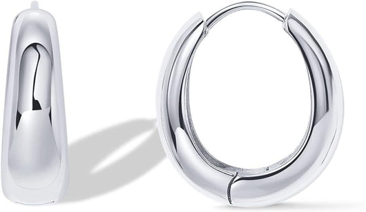 Aretes Ovalados Brillantes Estilo Europeo y Americano - Image 10