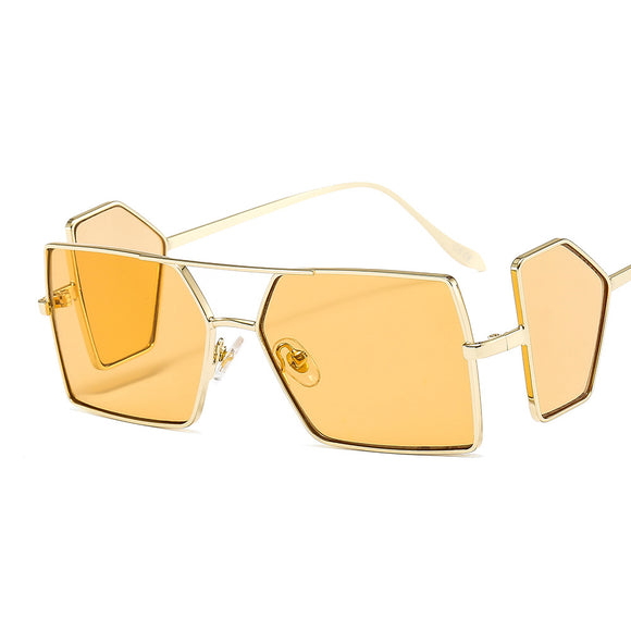 Gafas de Sol Cuadradas Unisex con Protección Lateral y Lentes Bloqueantes