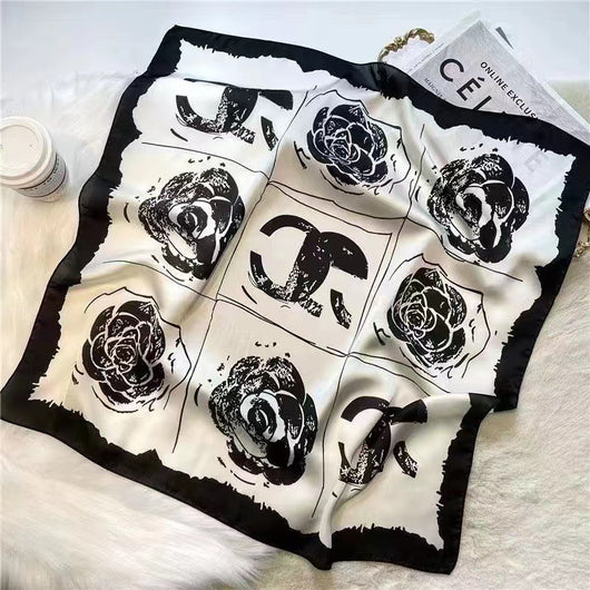 Pañuelo de Seda Protección Solar - Cuello Versátil y Sujetador de Cabello - Image 50