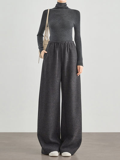 Pantalones de Jogger en Tweed Estampado - Mezcla de Lana Confortable - Image 6