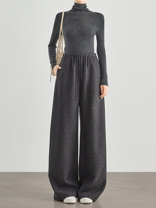 Pantalones de Jogger en Tweed Estampado - Mezcla de Lana Confortable - Image 6