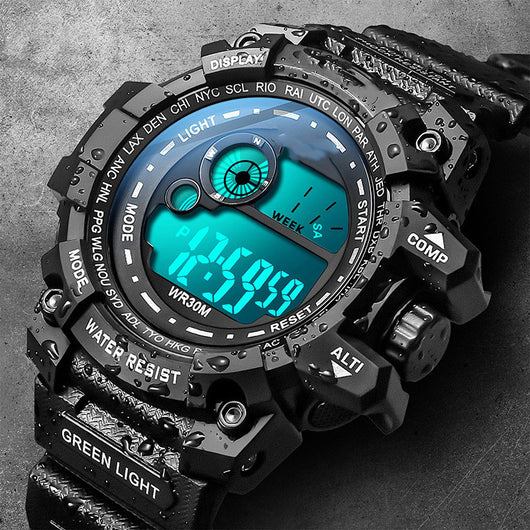 Reloj Digital Deportivo Resistente al Agua con Pantalla Luminosa
