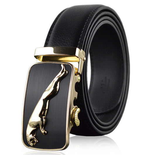 Cinturón de Cuero Genuino con Hebilla Automática para Hombre - Image 7