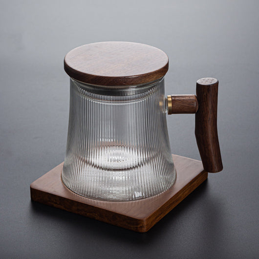 Taza de Oficina de Vidrio Resistente al Calor con Filtro Integrado - Image 7