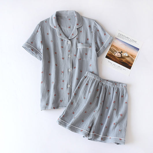Conjunto de Pijama Corto para Casa - Blusa y Shorts Cómodos - Image 22