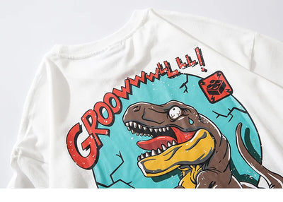 Playera de Moda Urbana con Estampa de Dinosaurio - Manga Corta - Image 11