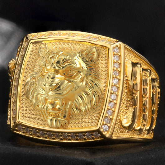 Anillo del Zodiaco Chino Tigre - Estilo Étnico