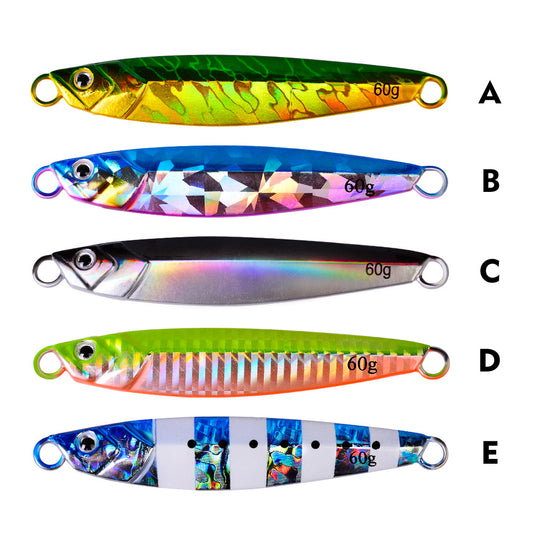 Señuelo Metálico Luminoso de Largo Alcance - Cebo Biónico para Pesca