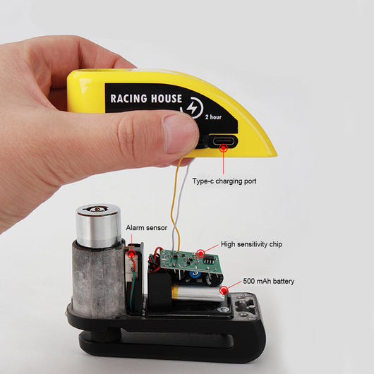 Candado de Disco con Alarma Antirrobo Portátil para Bicicleta y Vehículos Eléctricos - Image 40