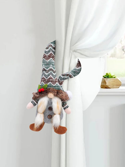 Broche Decorativo Muñeca Sin Rostro para Cortinas Navideñas - Image 10