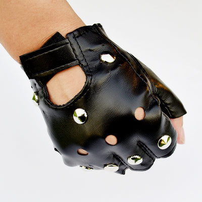 Guantes de Cuero para Hombre con Remaches Fashion Personality - Image 4