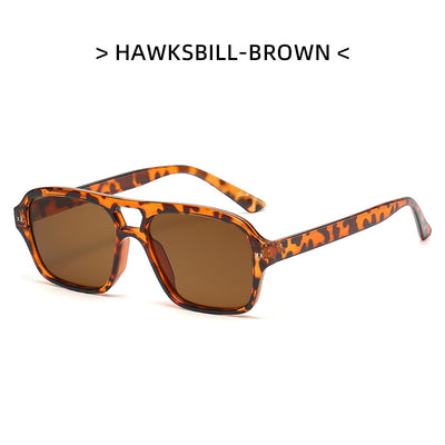 Gafas de Sol Retro Puente Doble Poligonales Unisex - Image 16