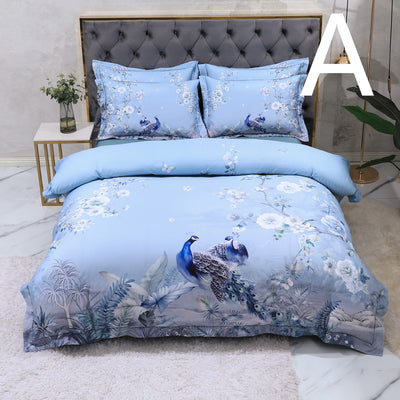 Juego de Sábanas Estampado Pavo Real en Algodón Satinado Premium - Image 11