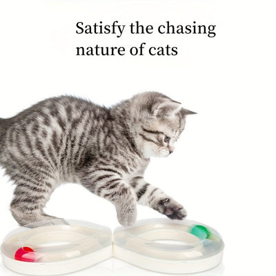 Juguete Interactivo para Gatos con Pista Giratoria y Pelota - Image 13