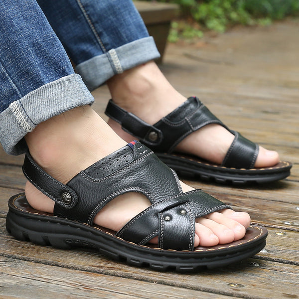 Zapatos de Cuero para Playa y Actividades Outdoor - Diseño Fresco y Versátil
