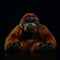 Peluche Orangután de Algodón PP - Juguete Suave y Adorable