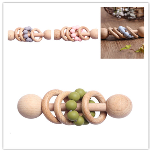 Sonajero de Madera de Haya para Dentición de Bebé - Image 8