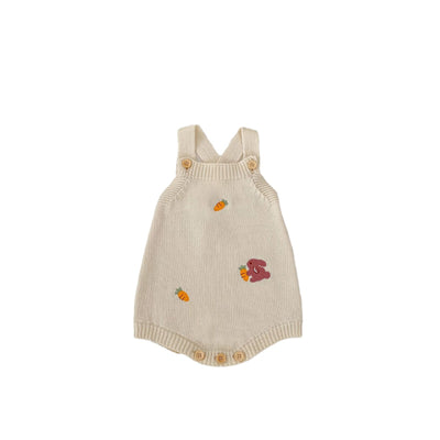 Cardigan Tejido para Bebé con Bordado de Conejo y Zanahoria Otoñal - Image 5