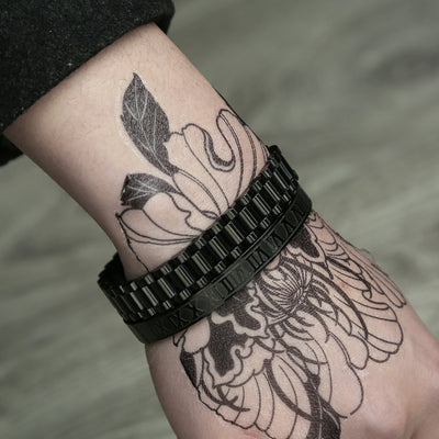 Pulsera de Acero Titanio Estilo Punk con Diseño Romano - Image 39