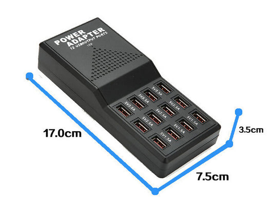 Cargador Inteligente USB de 12 Puertos para Móviles - Image 2