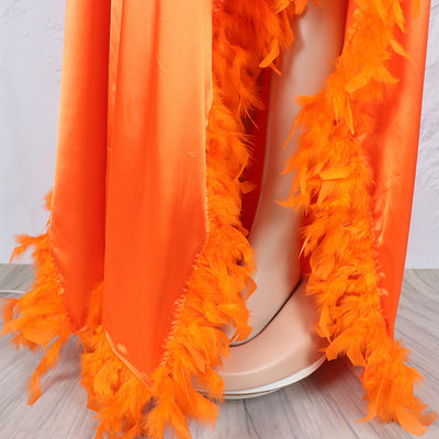 Vestido Africano Suelto de Lujo con Manga Murciélago y Abertura Alta - Image 21