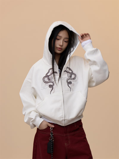 Sudadera Estampada con Capucha Retro para Mujer - Image 13
