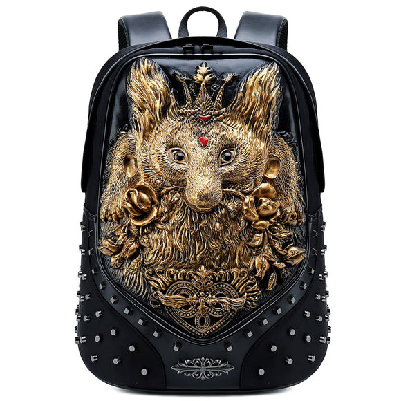 Mochila Infantil 3D Animales Impermeable y Antigolpes