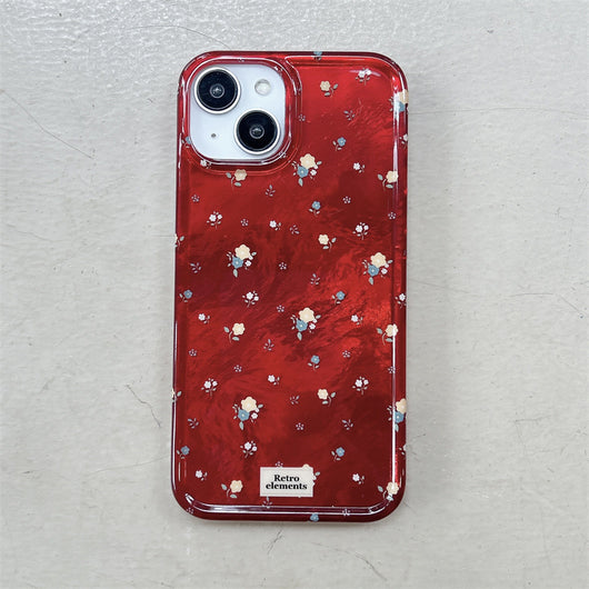 Funda Floral 3D con Pantalla Completa Roja para Teléfono - Image 8