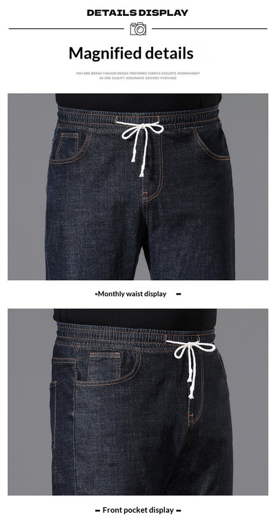 Pantalones Holgados de Cintura Elástica para Hombre Talla Grande - Image 18
