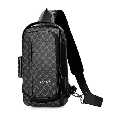 Bolsa Mensajera de Pecho con Cierre de Contraseña para Hombre - Image 4