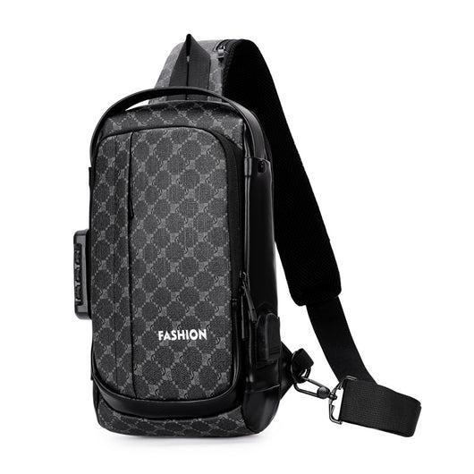 Bolsa Mensajera de Pecho con Cierre de Contraseña para Hombre - Image 4