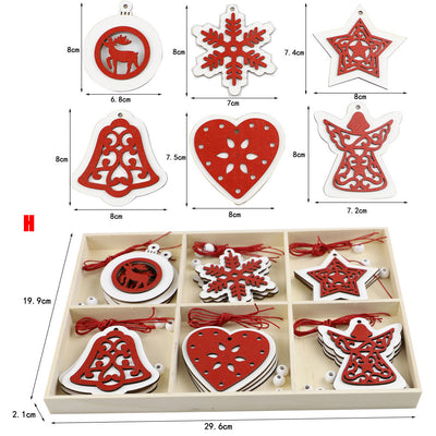 Adorno Navideño de Árbol en Madera Rústica - Image 14