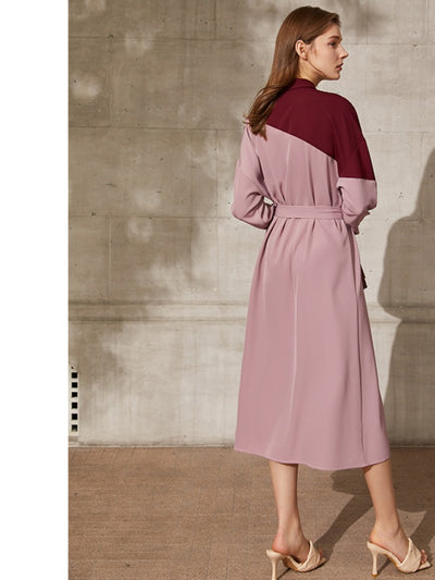 Vestido Ejecutivo Amplio con Contraste de Colores - Image 10