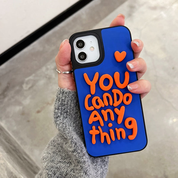 Funda de Cuero Inglés con Silicona para Teléfono - Contraste Elegante