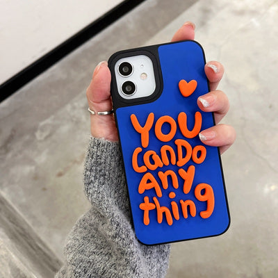 Funda de Cuero Inglés con Silicona para Teléfono - Contraste Elegante