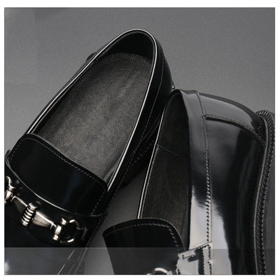 Zapatos Gommino con Hebilla Horse Street en Cuero Japonés Pulido para Hombre - Image 25