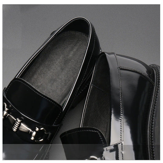 Zapatos Gommino con Hebilla Horse Street en Cuero Japonés Pulido para Hombre - Image 25