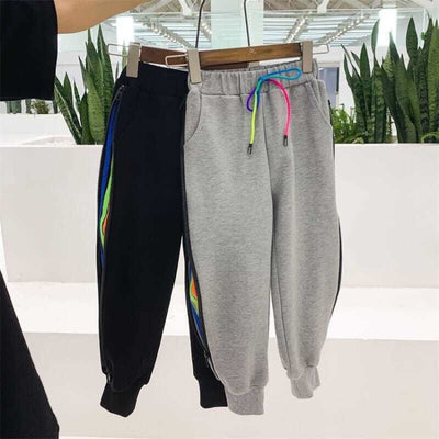 Pantalones Deportivos Infantiles con Cierre Lateral y Forro Polar - Image 3