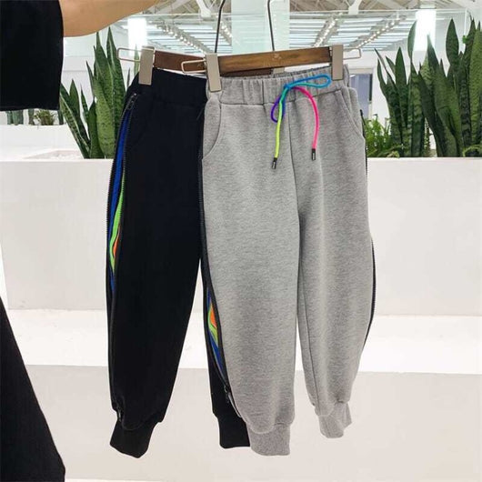 Pantalones Deportivos Infantiles con Cierre Lateral y Forro Polar - Image 3