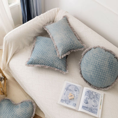 Funda de Almohada Jacquard con Franja de Denim - Image 21