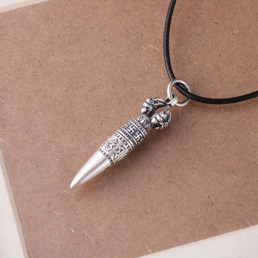 Dije Mantra de Seis Palabras en Plata Pura - Cadena Escote - Image 10