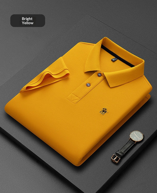 Polo de Algodón Piqué Mercerizad Doble Tejido con Cuello Solapa para Hombre - Image 11
