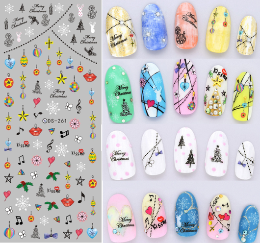 Kit Completo de Adhesivo para Uñas con Herramientas de Joyería y Stickers de Letras - Image 12