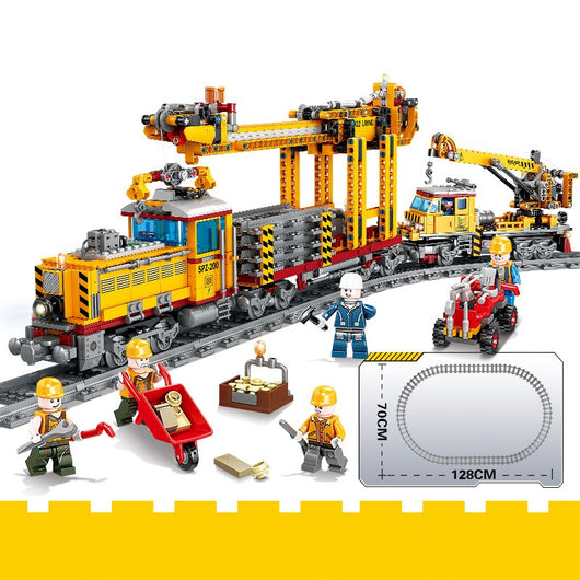Tren Eléctrico Militar con Vías Armables para Niños - Image 7