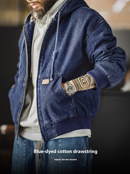 Chaqueta Denim Vintage Americana Desgastada - Image 3