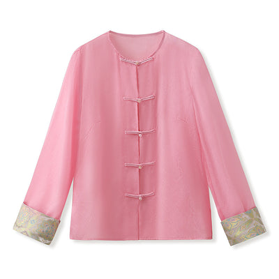 Blusa Retro Elegante con Bordado Chino y Botones Decorativos - Image 6