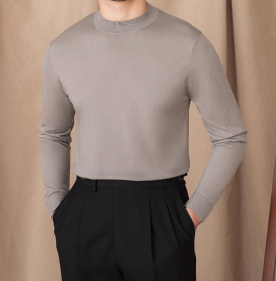 Suéter Slim Fit de Lana Merino para Commute Diario - Image 8