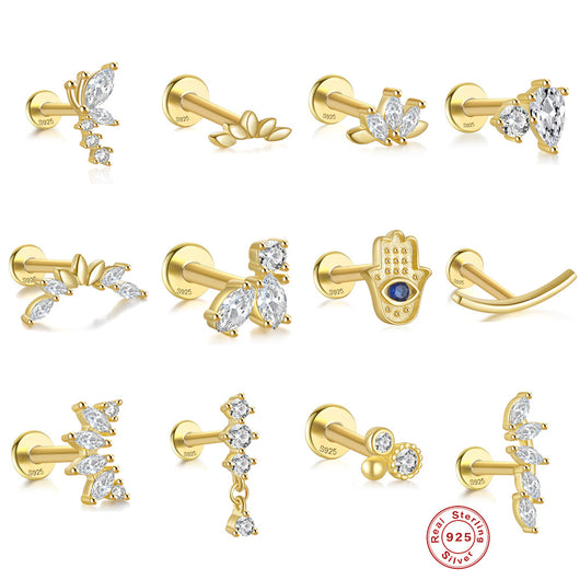 Aretes de Plata 925 Libélula con Diamantes y Ojo de Caballo - Image 24