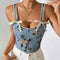 Chaleco Vintage Floral Estilo Europeo y Francés